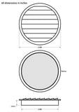 6" Round Copper Vent