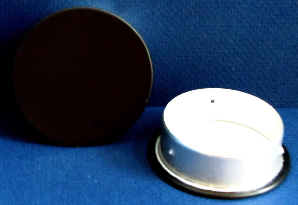 4" Round Plug, black