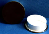 4" Round Plug, black