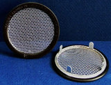 2.5" Round Open Screen Vent - tab style, black - bag of 4