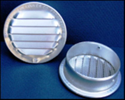 6" Round Screened Vent, mill - bag of 2