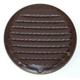 3" Round Screened Vent, brown